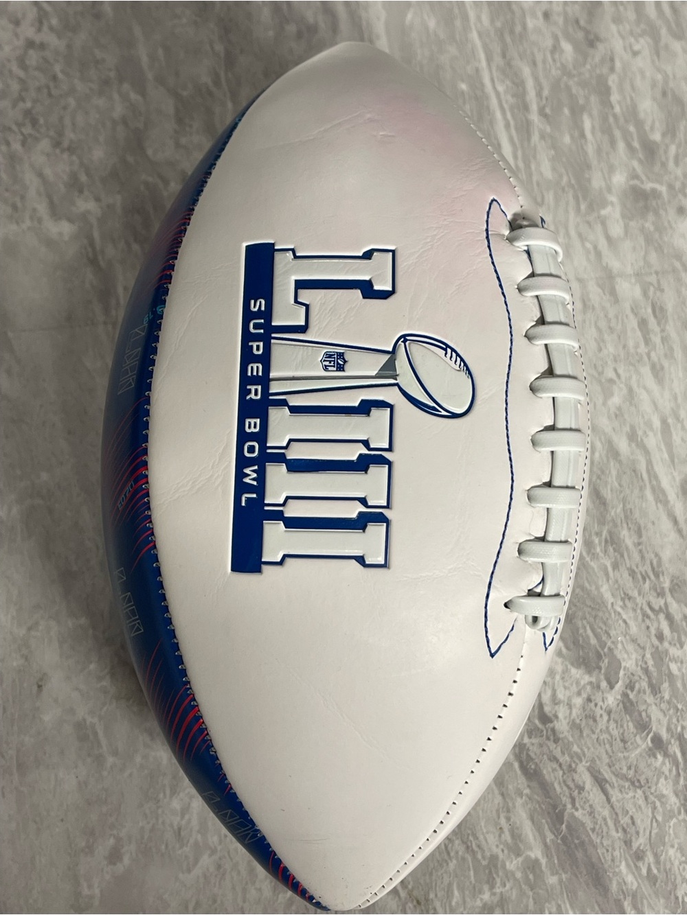 Super Bowl LIII Commerative Football New England Patriots Vs LA Rams Feb 2019